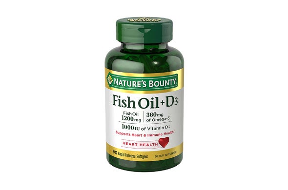 Fish Oil 1200mg and D3 1000 IU Rapid Release Softgels